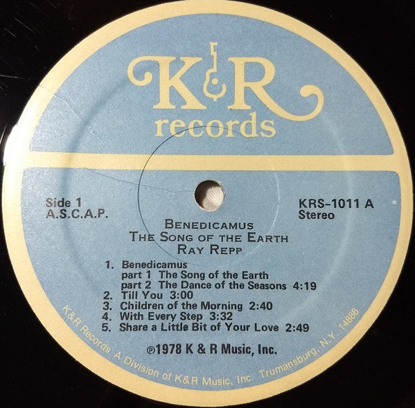 Ray Repp : Benedicamus (The Song Of The Earth) (LP, Album, Gat)