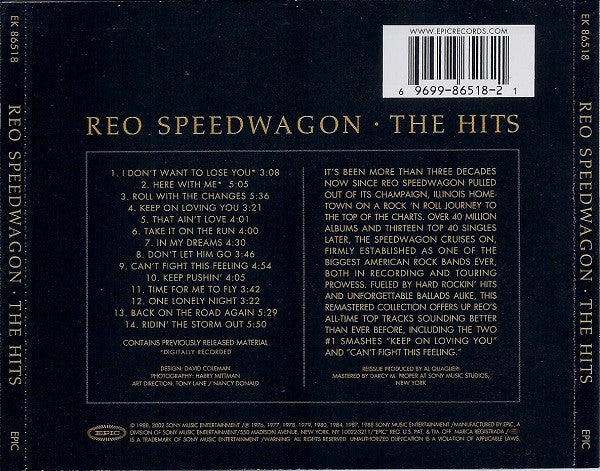 REO Speedwagon : The Hits (CD, Comp, RE)