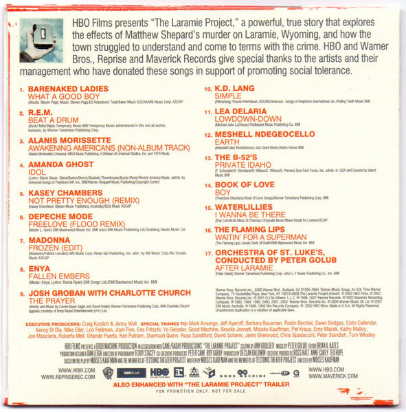 Various : The Laramie Project (CD, Promo)