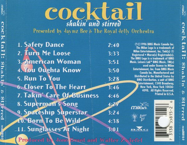 Jaymz Bee & The Royal Jelly Orchestra : Cocktail: Shakin' And Stirred (CD, Album)