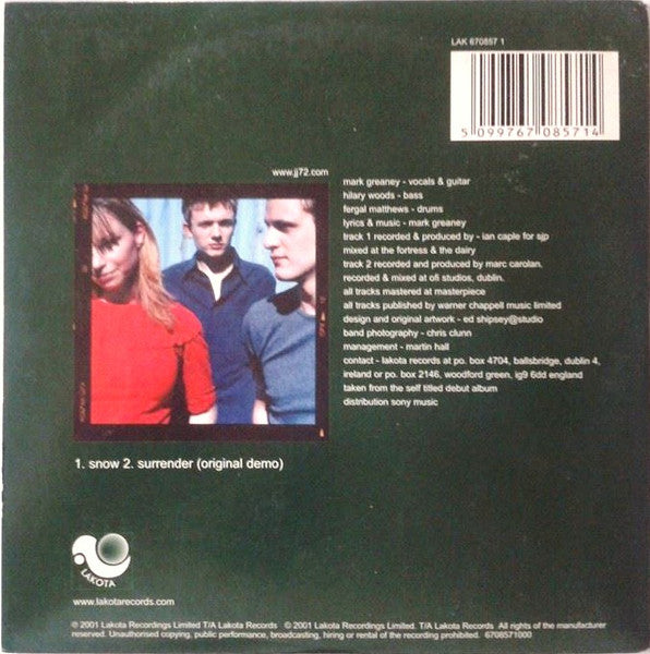 JJ72 : Snow (CD, Single)