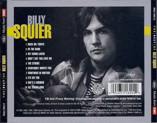 Billy Squier : The Best Of Billy Squier (CD, Comp, RE)