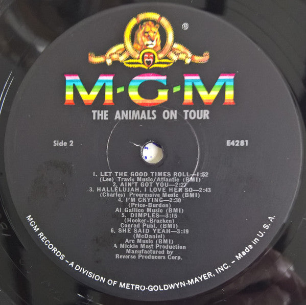 The Animals : The Animals On Tour (LP, Album, Mono)