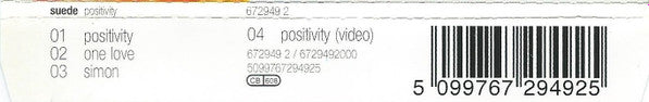 Suede : Positivity (CD, Single, Enh)