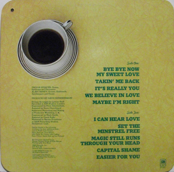 The Tarney/Spencer Band : Three's A Crowd (LP, Album, Promo, Mon)