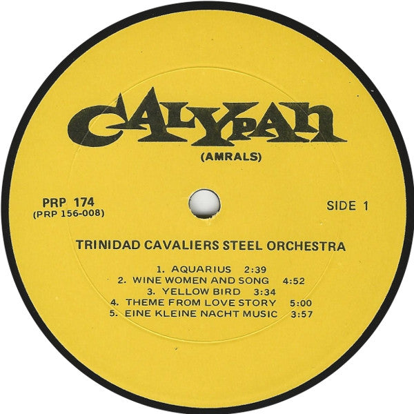 Trinidad Cavaliers Steel Orchestra* : Amral's Trinidad Cavaliers (LP)