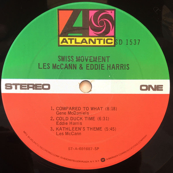 Les McCann & Eddie Harris : Swiss Movement (LP, Album, Spe)