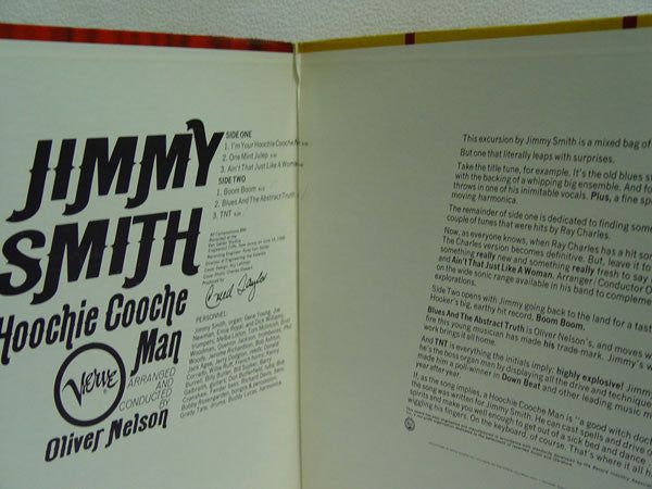 Jimmy Smith  Arranged And Conducted By Oliver Nelson : Hoochie Cooche Man (LP, Album, Club)