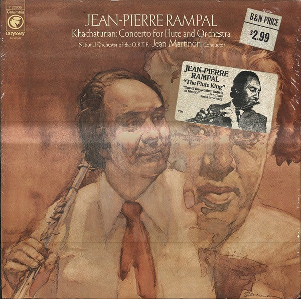 Jean-Pierre Rampal, Orchestre National De France, Jean Martinon, Aram Khatchaturian : Concerto For Flute And Orchestra (LP)