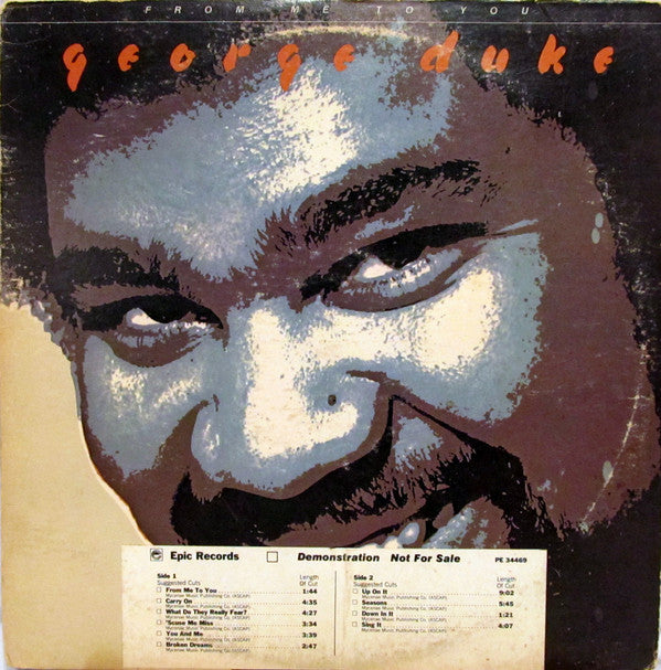 George Duke : From Me To You (LP, Album, Promo, Ter)