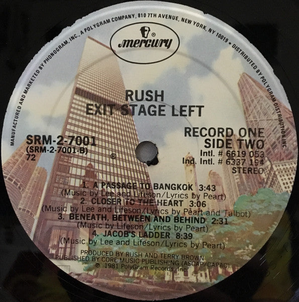 Rush : Exit...Stage Left (2xLP, Album, 72)