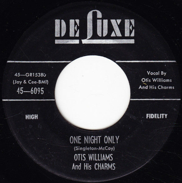 Otis Williams & The Charms : It's All Over (7")