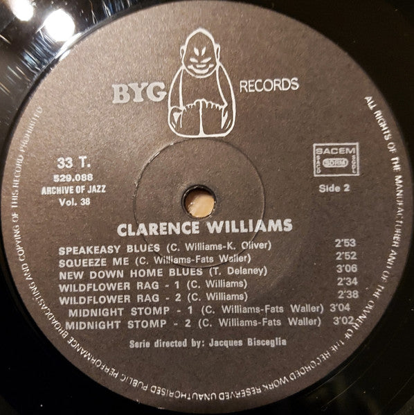 Clarence Williams : Archive Of Jazz Volume 38 (LP, Comp)