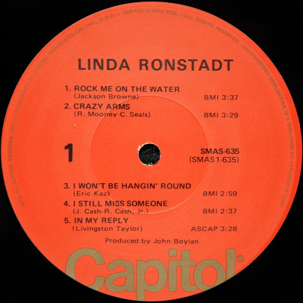 Linda Ronstadt : Linda Ronstadt (LP, Album, RE, Los)