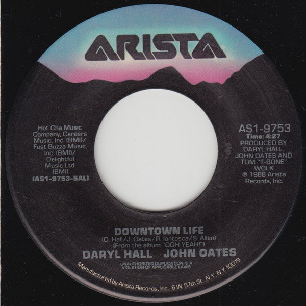 Daryl Hall & John Oates : Downtown Life (7", Single)
