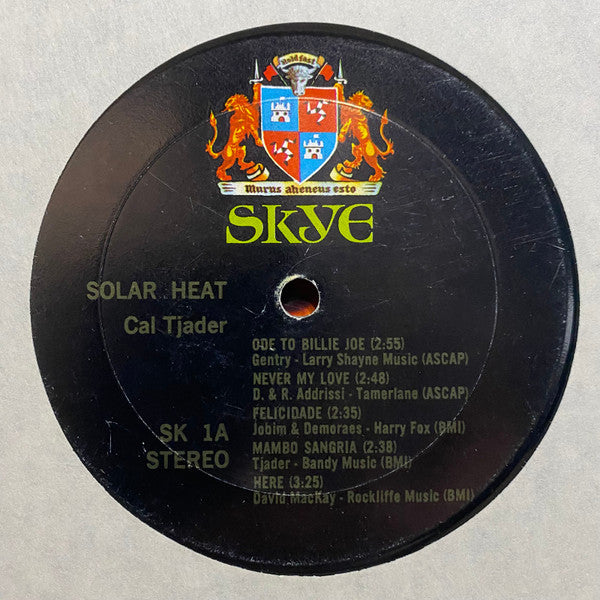 Cal Tjader : Solar Heat (LP, Album, Mon)