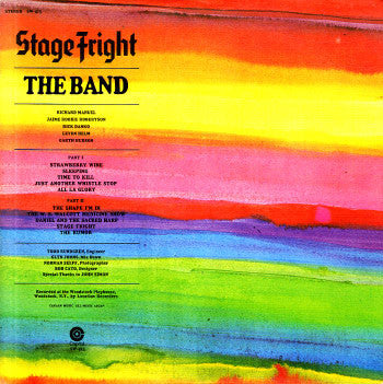 The Band : Stage Fright (LP, Album, Win)