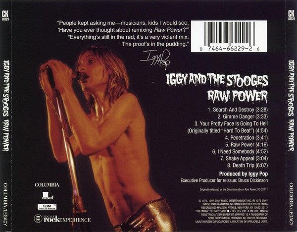 Iggy And The Stooges* : Raw Power (CD, Album, RE, RM)