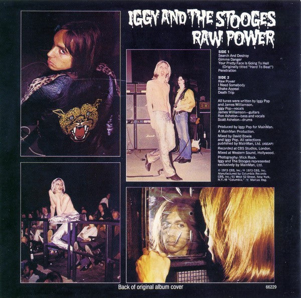 Iggy And The Stooges* : Raw Power (CD, Album, RE, RM)