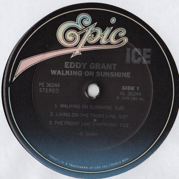Eddy Grant : Walking On Sunshine (LP, Album, RE)