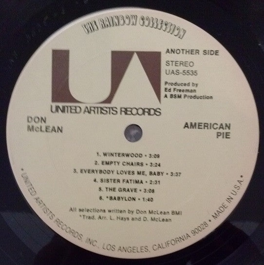 Don McLean : American Pie (LP, Album, Ter)