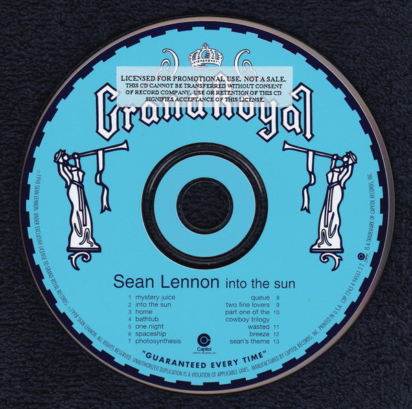 Sean Lennon : Into The Sun (CD, Album, Promo)