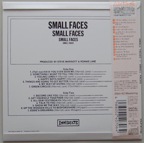 Small Faces : Small Faces (CD, Album, RE, RM, Pap)