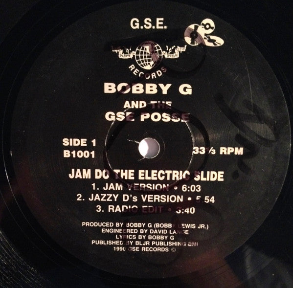 Bobby G (5) And The GSE Posse : Jam Do The Electric Slide (12")