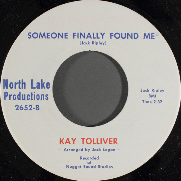Kay Tolliver : Don't Sweet Talk Me / Someone Finally Found Me (7", Single, Mono)
