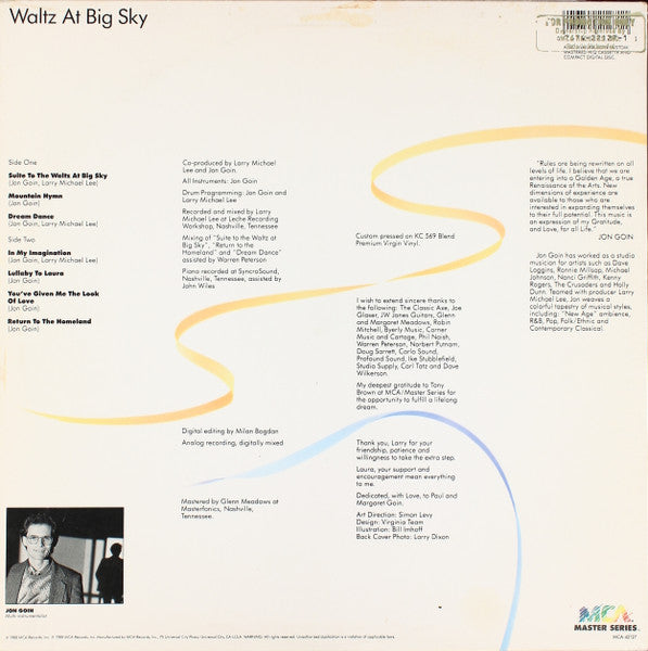 Jon Goin : Waltz At Big Sky (LP, Album)