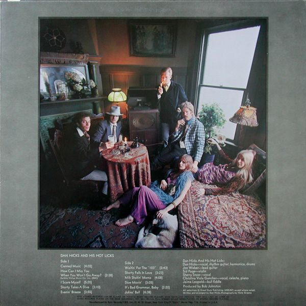 Dan Hicks And His Hot Licks : Original Recordings (LP, Album, RE)