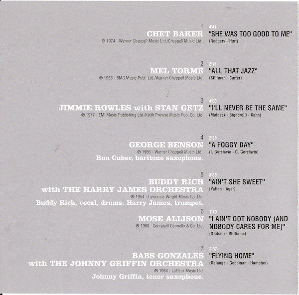 Various : Jazz Singers (CD, Comp)