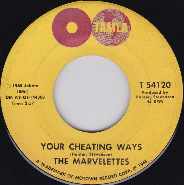 The Marvelettes : Danger Heartbreak Dead Ahead (7", Single)