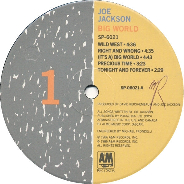 Joe Jackson : Big World (LP + LP, S/Sided + Album, Ind)