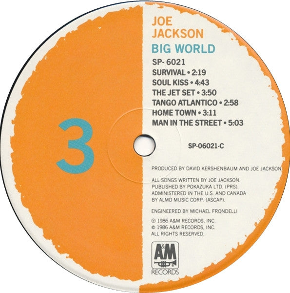 Joe Jackson : Big World (LP + LP, S/Sided + Album, Ind)