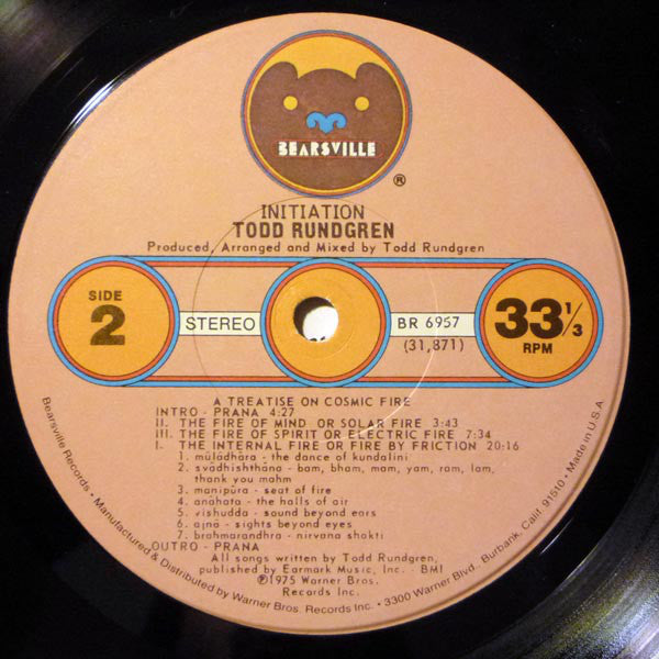 Todd Rundgren : Initiation (LP, Album, RE, RP)