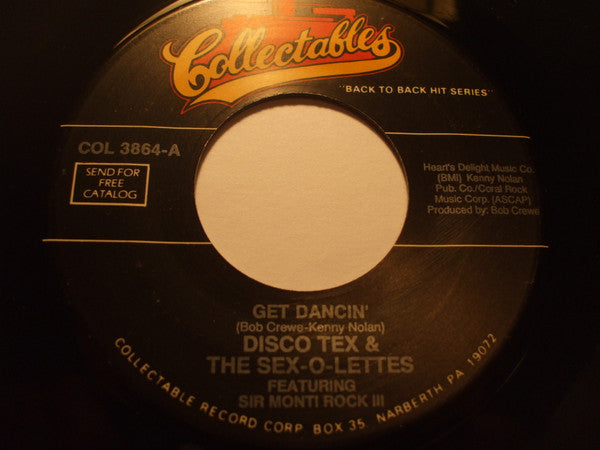 Disco Tex & His Sex-O-Lettes : Get Dancin' (7", Single)
