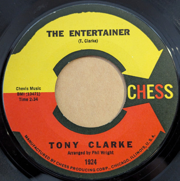 Tony Clarke (2) : The Entertainer / This Heart Of Mine (7", Single, Styrene)