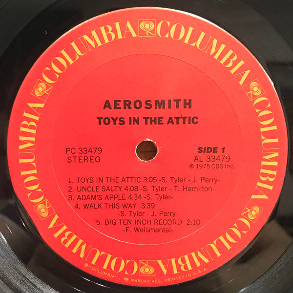 Aerosmith : Toys In The Attic (LP, Album, Fir)