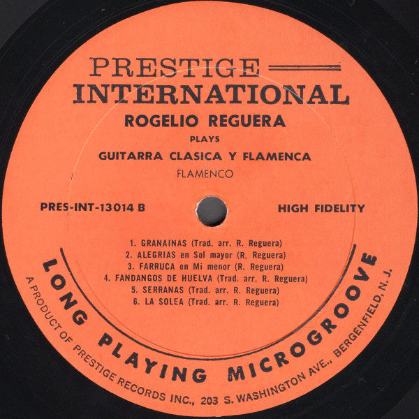 Rogelio Reguera : Guitarra Clasica Y Flamenca (LP)
