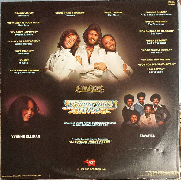 Various : Saturday Night Fever (The Original Movie Sound Track) (2xLP, Album, Comp, Ric)