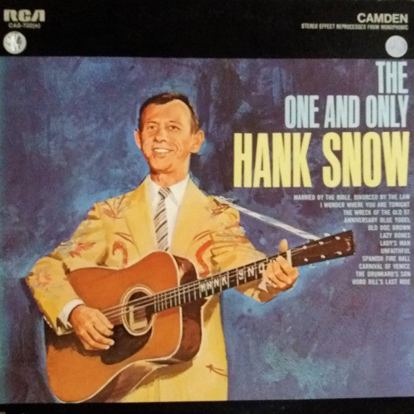 Hank Snow : The One And Only Hank Snow (LP, Album, RE, Ind)
