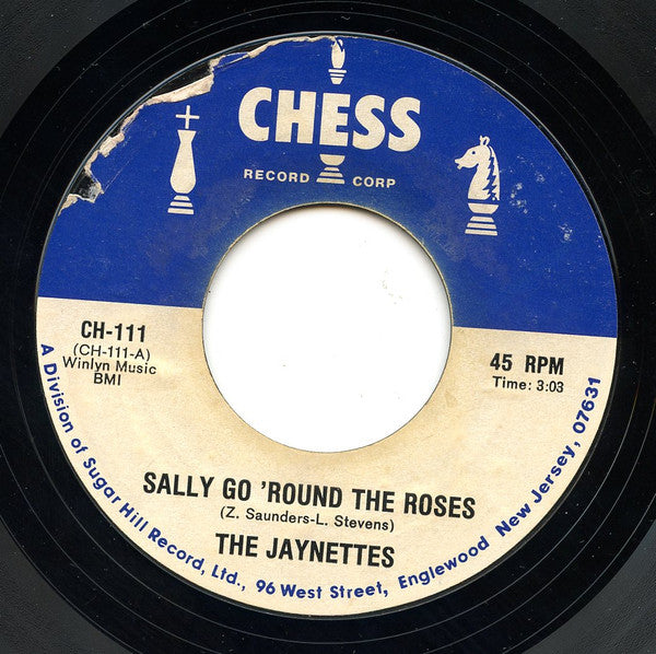 The Jaynettes* / The Corsairs : Sally Go Round The Roses / Smoky Places (7", Single, Styrene)