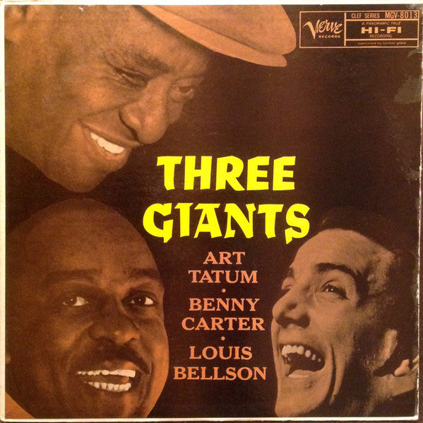 Art Tatum, Benny Carter, Louis Bellson : The Three Giants (LP, Album, Mono, RE)