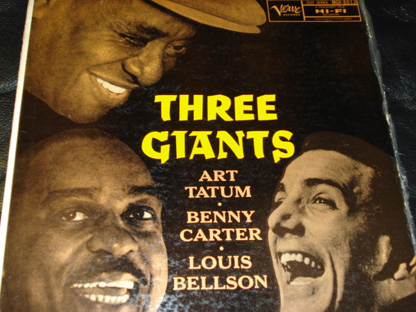 Art Tatum, Benny Carter, Louis Bellson : The Three Giants (LP, Album, Mono, RE)