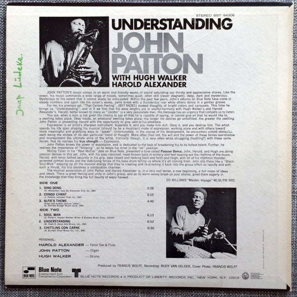John Patton : Understanding (LP, Album)