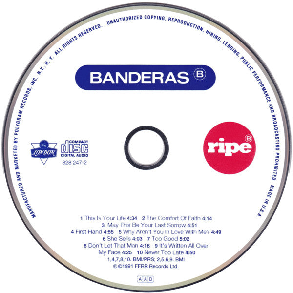 Banderas : Ripe (CD, Album)