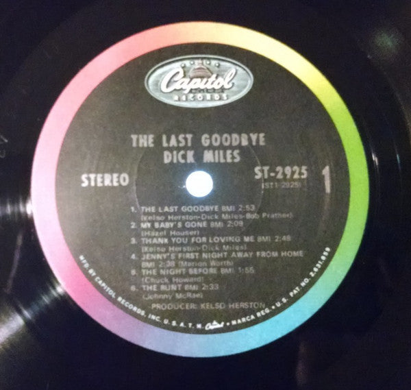 Dick Miles (3) : The Last Goodbye (LP, Album)