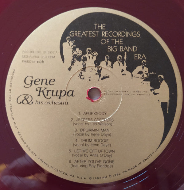 Various : The Greatest Recordings Of The Big Band Era (2xLP, Album, Comp, Mono + Box)