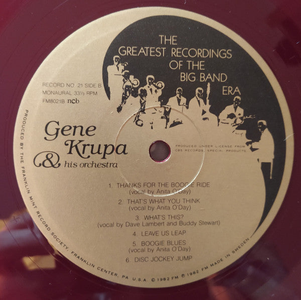 Various : The Greatest Recordings Of The Big Band Era (2xLP, Album, Comp, Mono + Box)